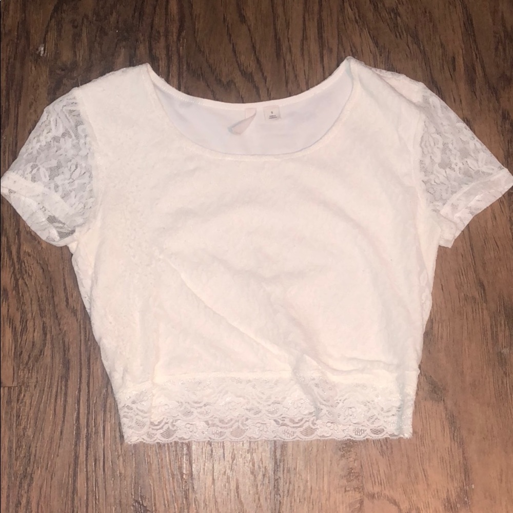 Cream Lace Crop Top from Nordstrom